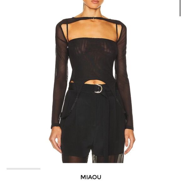 Miaou x Paloma Elsesser Phoenix
Top - Black 1XL Mesh NWT - Picture 1 of 10